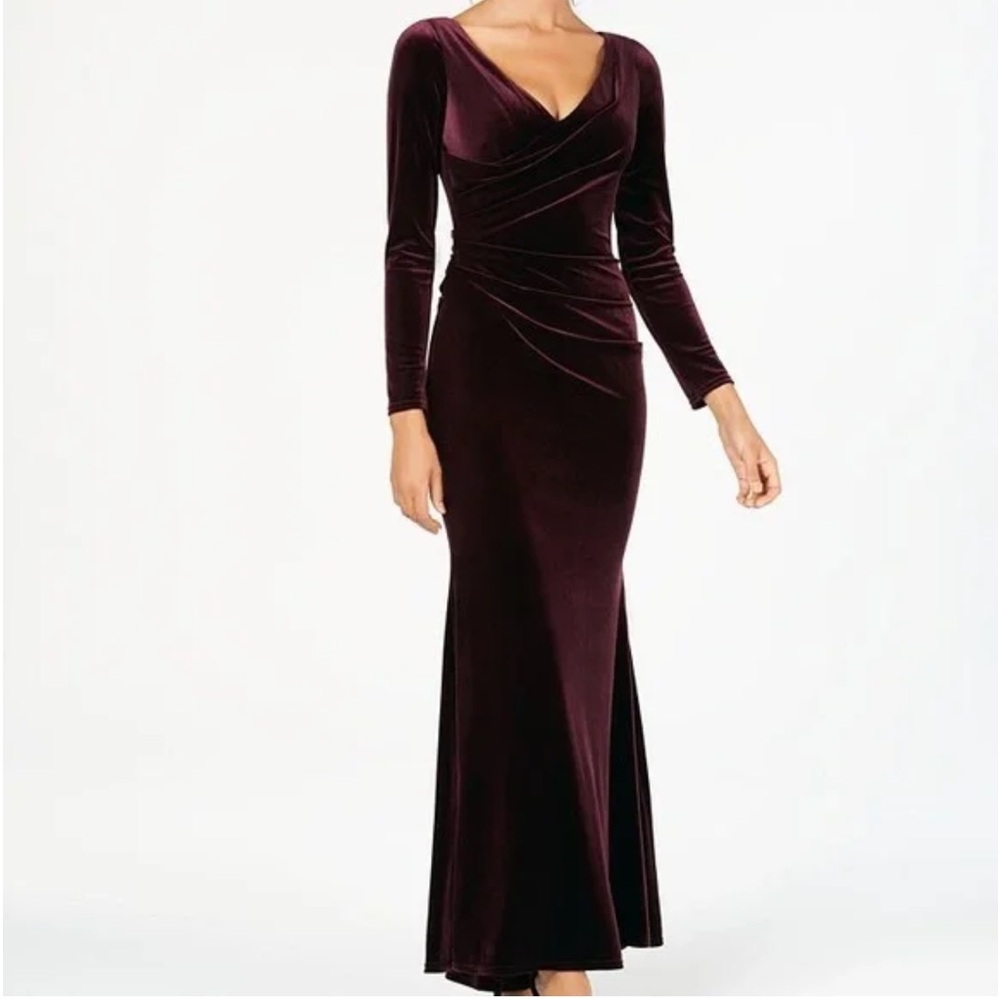 Vince Camuto Burgundy Maxi Dress